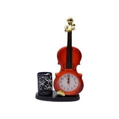 Art Violin Table Alarm Clock