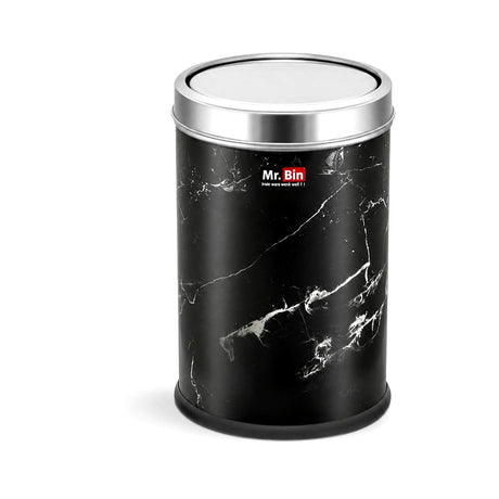 Mr. Bin Swing Pedal Bin 9L Black Marble - Homelux Kenya