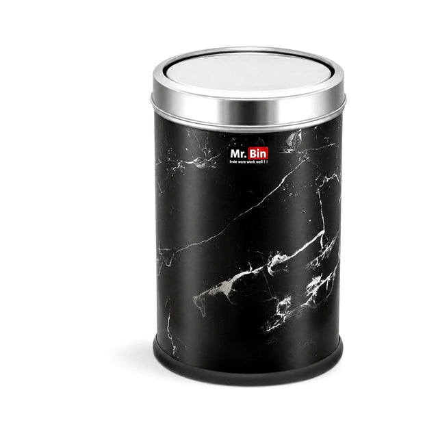 Mr. Bin Swing Pedal Bin 9L Black Marble - Homelux Kenya