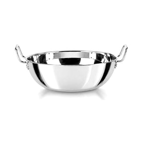 Kesari Stainless Steel Deep Wok Pan Size 12 / 25cm - Homelux Kenya