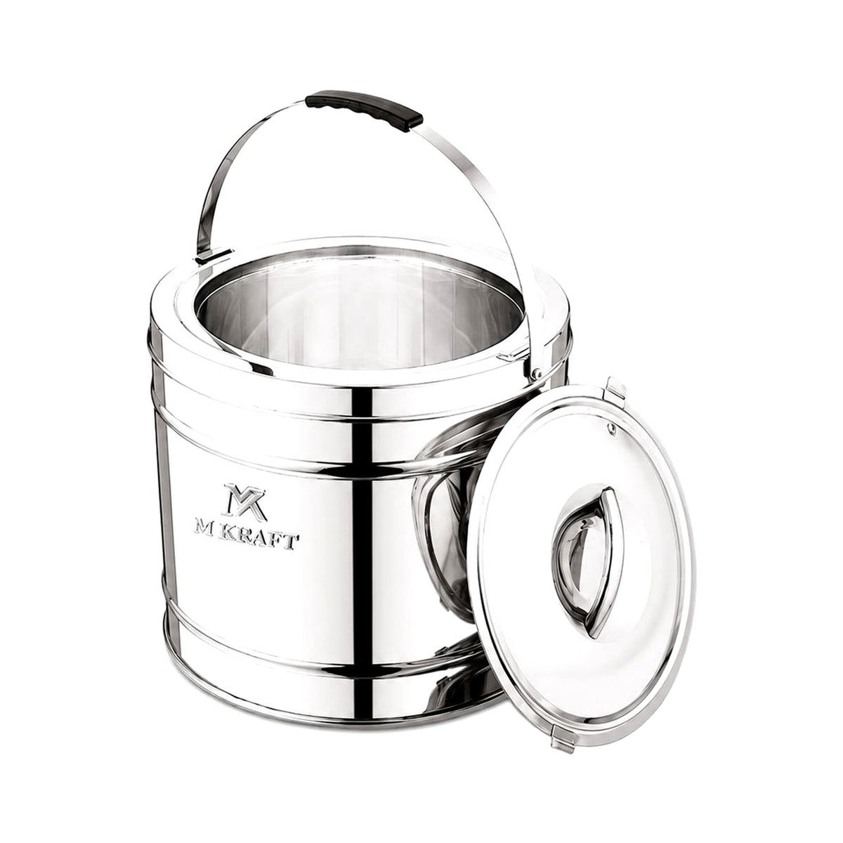 M Kraft Stainless Steel Hotpot, Double Wall Insulated, 7.5L and 15L