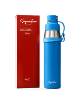 Signature 1L Stainless Steel Vacuum Flask SGYQ-1000P, Leak-Proof Insulated Bottle with Handle