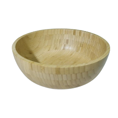 Large 30cm Bamboo Salad Serving Bowl Eco-Friendly Wooden Bowl for Salads, Fruits & Party Platters