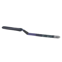 Black Handle Steel Spatula Angled Palette Knife