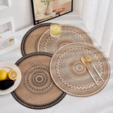 Boho Style Jute Table Place Mats 6pcs