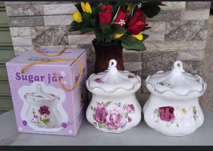 1pc Bone chine sugar dish