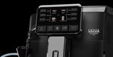 Gaggia Cadorna Milk CAPPinCUP glass milk carafe frothing milk into a cup