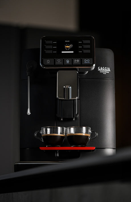 Gaggia Cadorna Barista Plus coffee machine in a kitchen setting