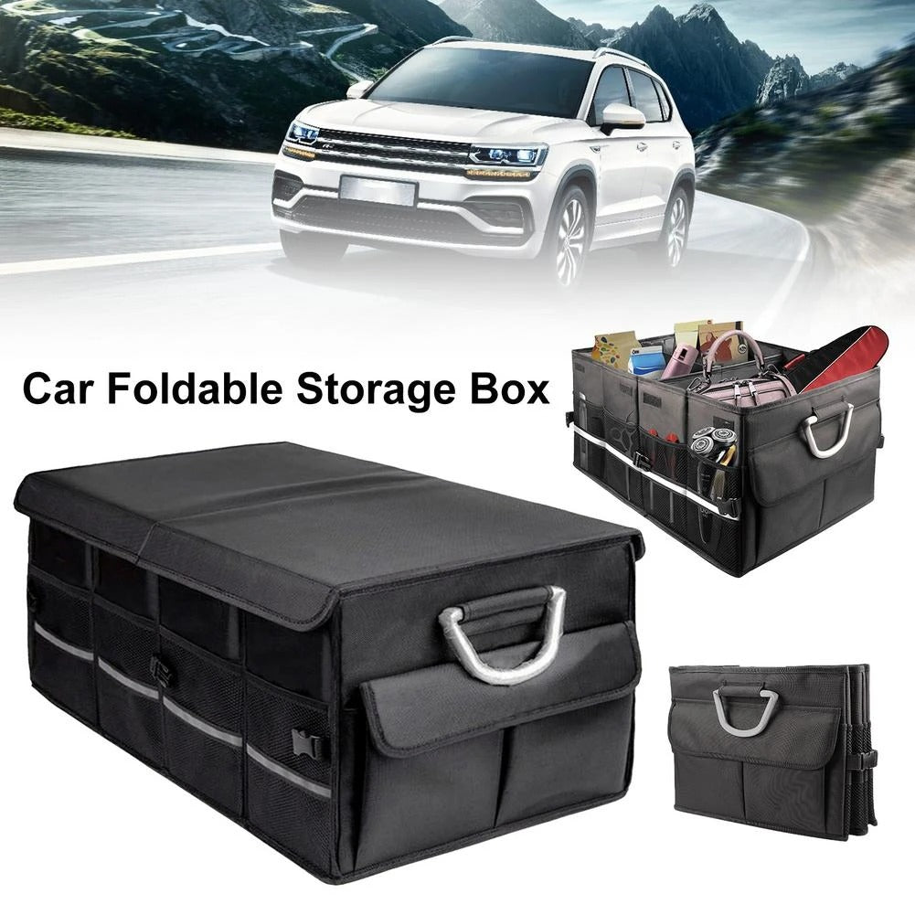 Car Kit: Foldable Boot Organiser and 300W Car Power Inverter with 4 USB Ports