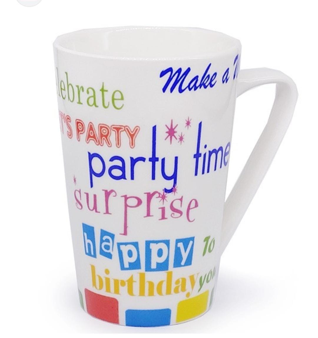 Ceramic Happy Birthday Cup