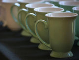 Ceramic shapely Coloured Cup 6pcs