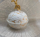 Ceramic sugar dish   marble snack plate