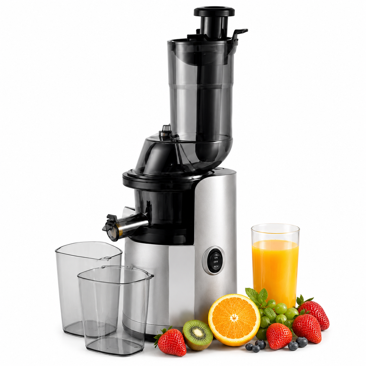 Signature Slow Juicer 150W – Cold Press Masticating Juicer with Large 78mm Feed Chute