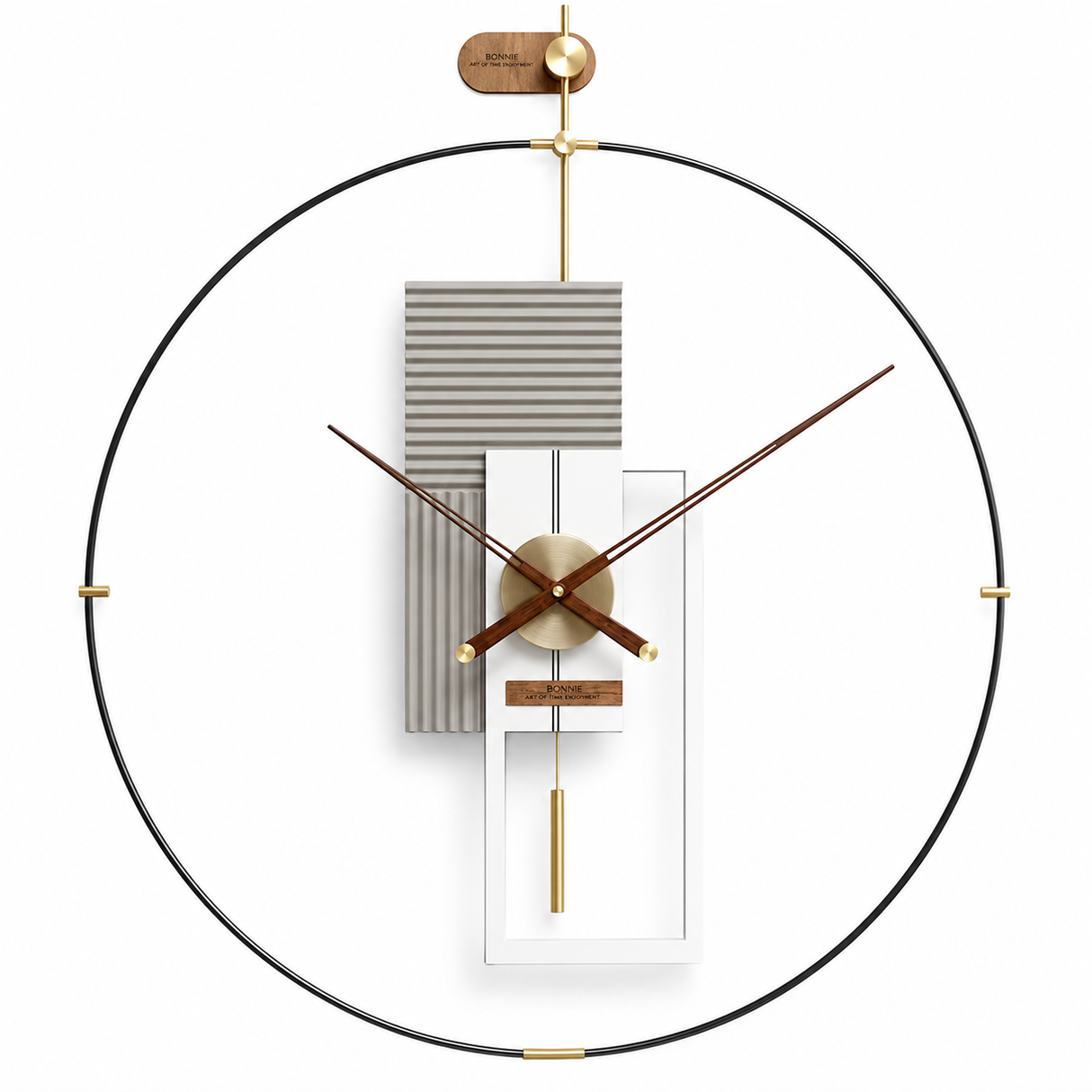 Minimalist Luxury Circle Wall Clock – 80cm