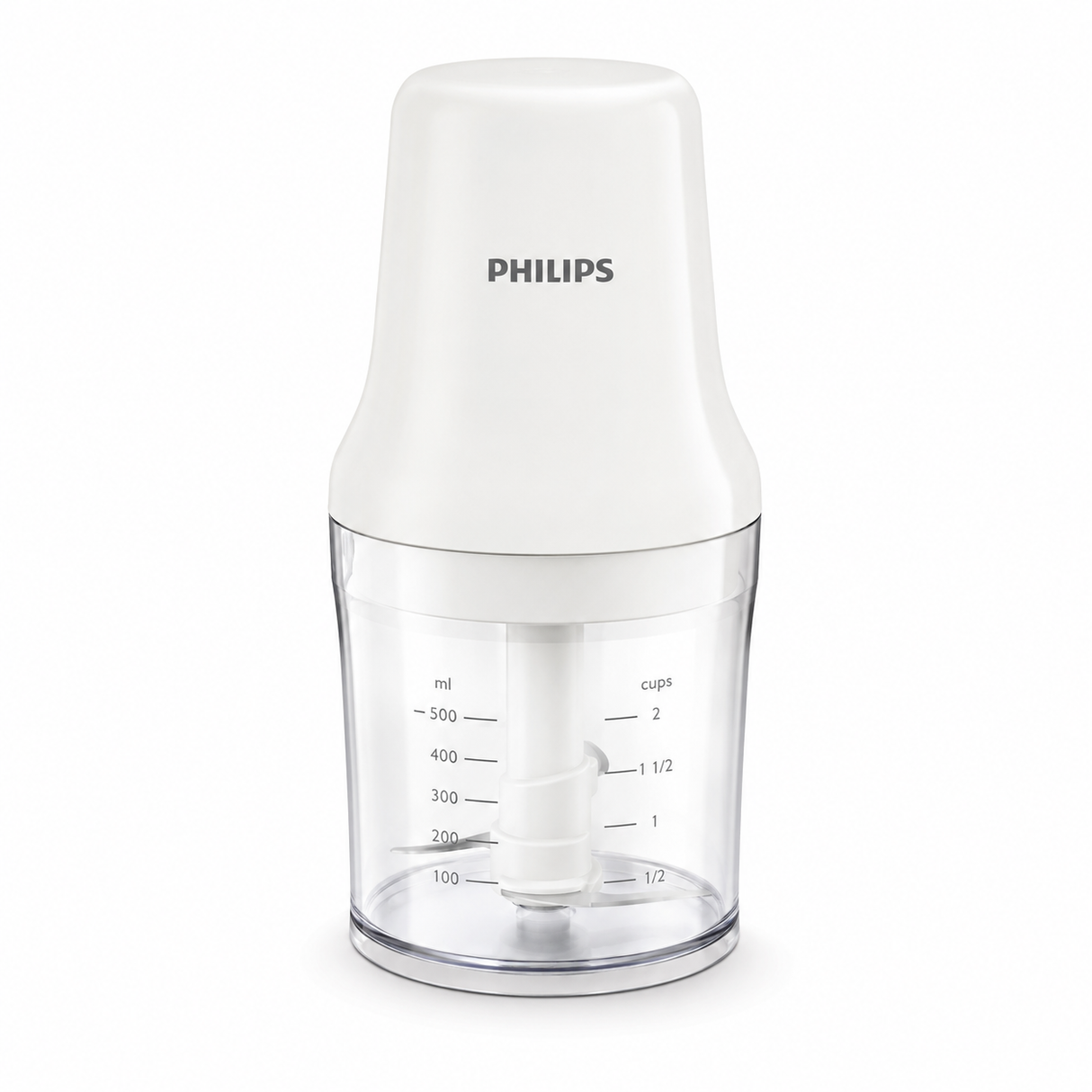 Philips Daily Collection Chopper 450W - 0.7L Bowl, Stainless Steel Blades, Easy Press-Down Operation for Fast Chopping