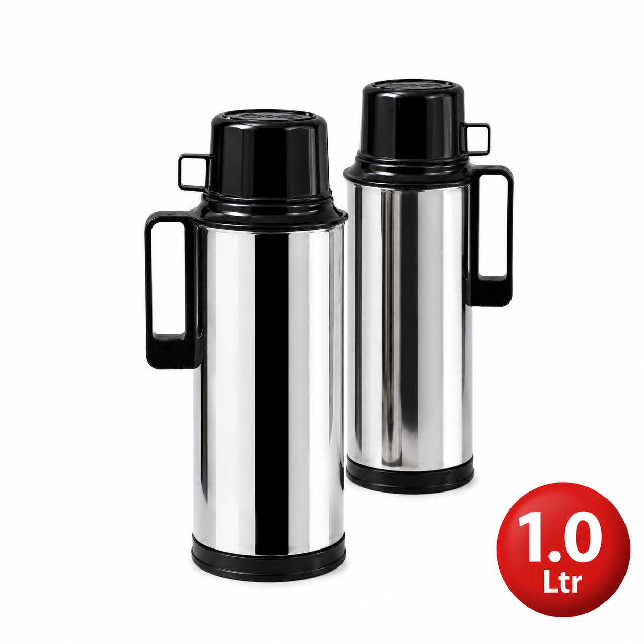 Regal Vacuum Flask with Glass Refill – 1.0 Ltr & 1.8 Ltr (RAG-10S Shiny)