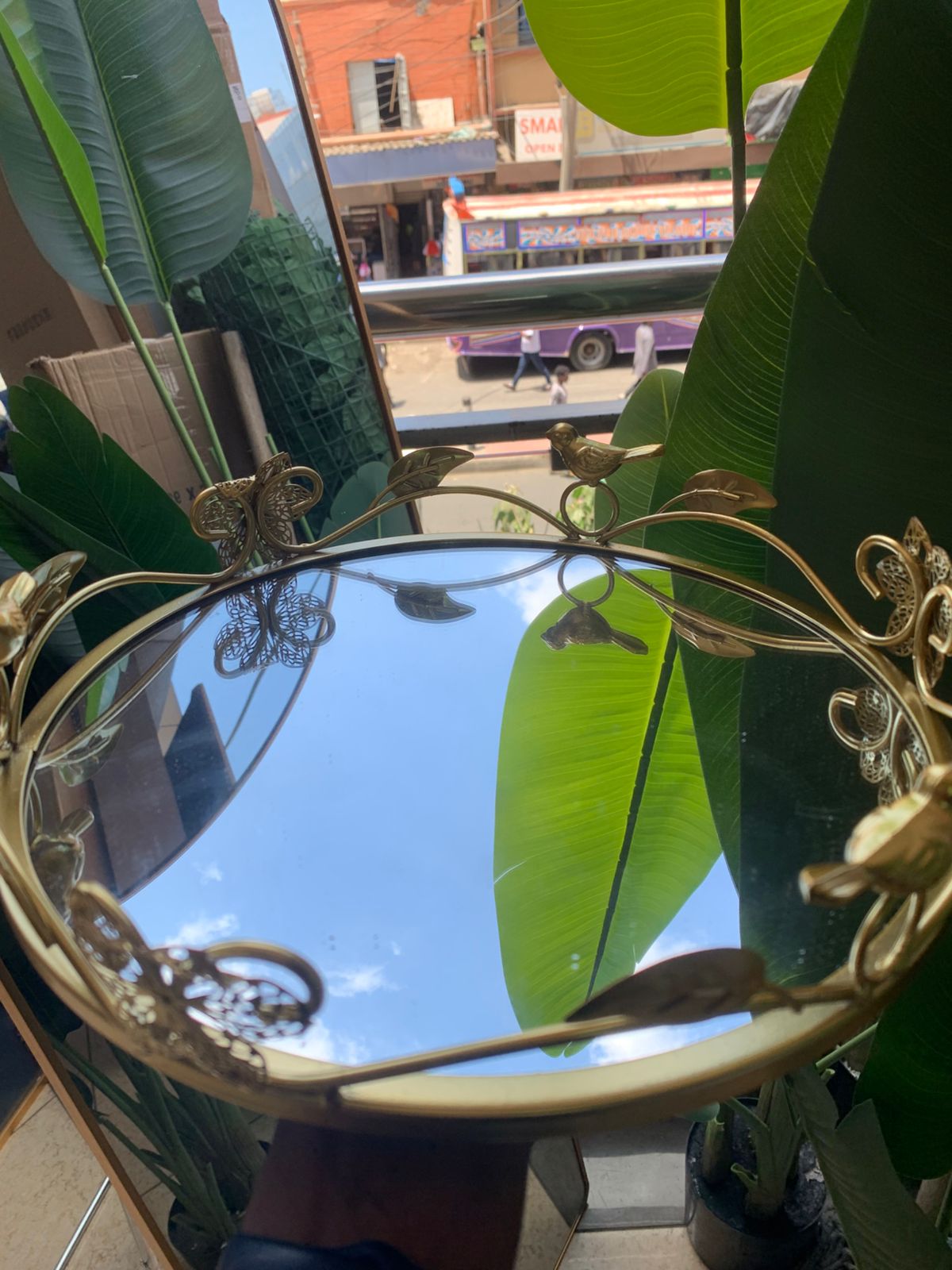 Circular European Style Decor Vanity Tray