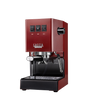 Gaggia Classic E24 manual espresso machine in Cherry Red, front view on a plain background