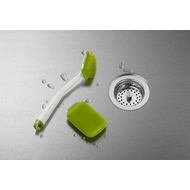 Joseph Joseph CleanTech washing-up brush and scrubber set, alternate view.