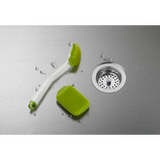 Joseph Joseph CleanTech washing-up brush and scrubber set, alternate view.