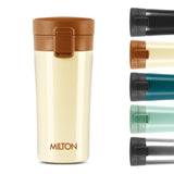 MILTON 400ml Vacuum Insulated Travel Coffee Mug with Strainer & Lid, Keeps Drinks Hot & Cold