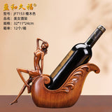 Creative lady sculpture wine bottle holder