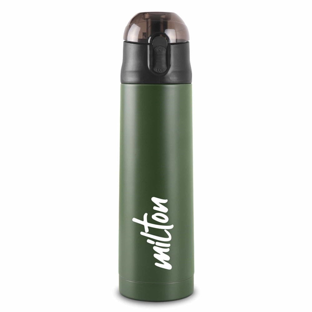 Milton Crown Thermosteel Bottle  400ml, 600ml or 900ml Keeps Hot for 24 Hours, Cold for 24 Hours – Vacuum Insulated Stainless Steel Flask | Leakproof & BPA-Free