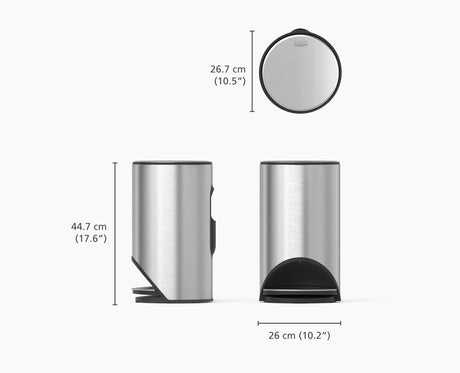 Joseph Joseph Arc 10L pedal bin dimensions diagram, Homelux Kenya