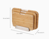 Joseph Joseph Nest Boards Bamboo 3 piece chopping board set with stand dimensions diagram, Homelux Kenya