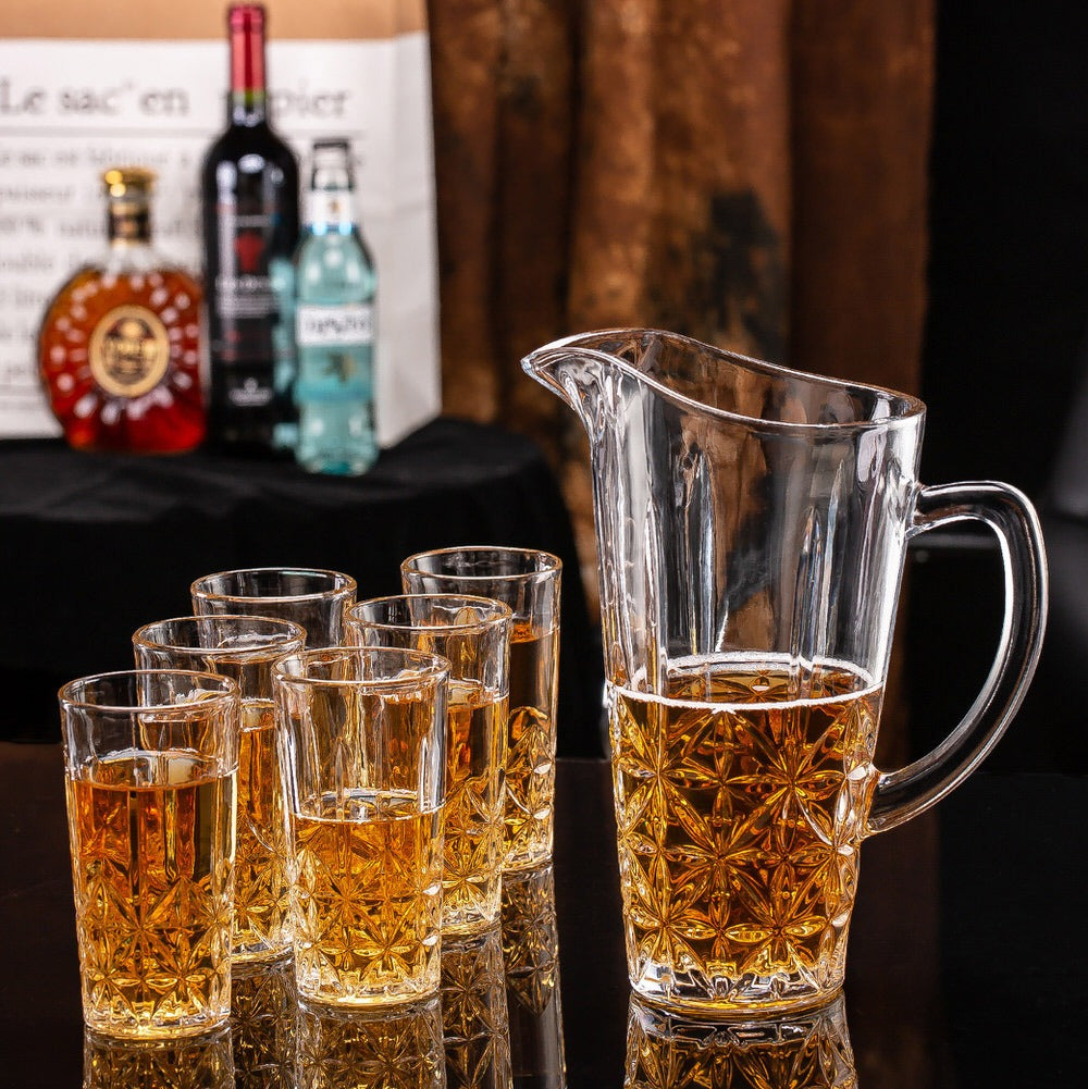 Pitcher Jar Glass Set Water Set