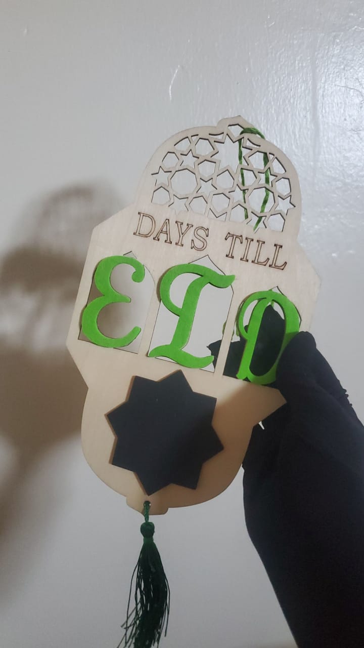 Days to Eid countdown Decor