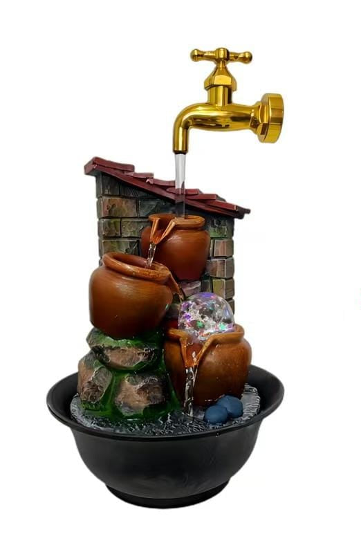 Decorative Tabletop water fountain with LED light