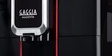 Close-up of the adjustable coffee dispenser on the Gaggia Magenta Plus