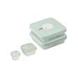 Joseph Joseph Dial 15-piece baby food container set in blue, covering stages 1 and 2.
