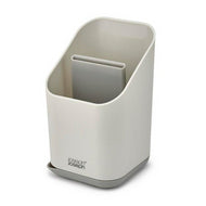 Joseph Joseph Duo cutlery drainer with knife slot, shown from the front.
