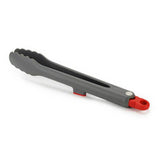 Joseph Joseph Duo Lockable Tongs 30 cm in grey with red accents.