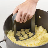 Grey Joseph Joseph Duo potato masher with pan-scraper edges, second product image