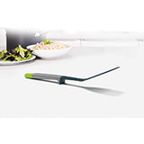 Grey and green Joseph Joseph Elevate nylon slotted turner, second product view.