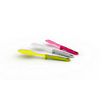 Joseph Joseph Elevate 3-piece spatula set in pink, grey and green.