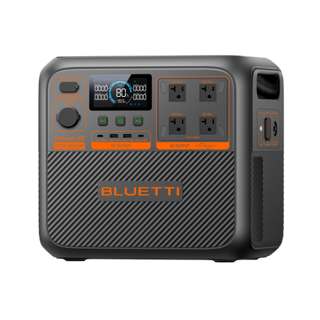 Bluetti Premium 200 V2 power station, side view