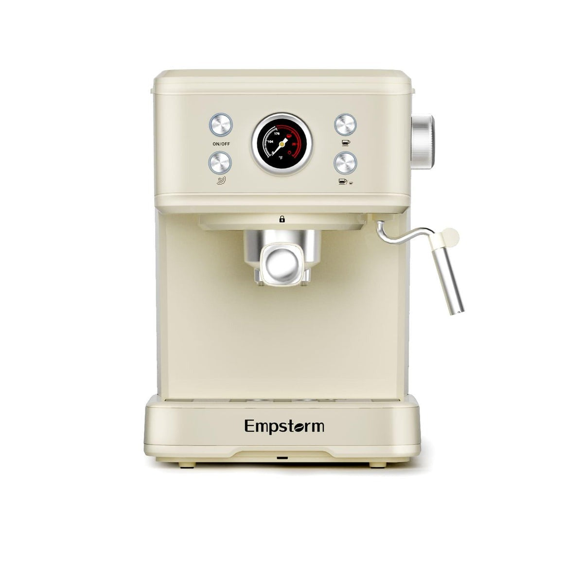 Empstorm® Espresso Machine 20 Bar EM-04E | Semi-Automatic Coffee Maker with Milk Frother
