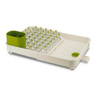 Joseph Joseph Extend expandable dish rack with steel prongs.