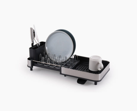 Joseph Joseph Extend Slim Steel dish rack in grey, sold in Kenya by Homelux Kenya
