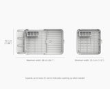 Joseph Joseph Extend Steel Plus expandable dish rack in stone dimensions diagram, Homelux Kenya