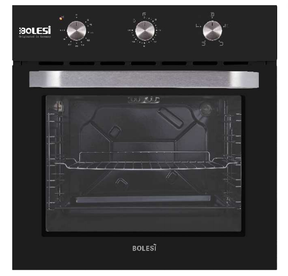 Bolesi F-125 Built-in Oven 65L Electric Kenya | Multifunction Bake Grill Roast, Fan, Rotary Knobs, Tempered Glass Door, 60cm