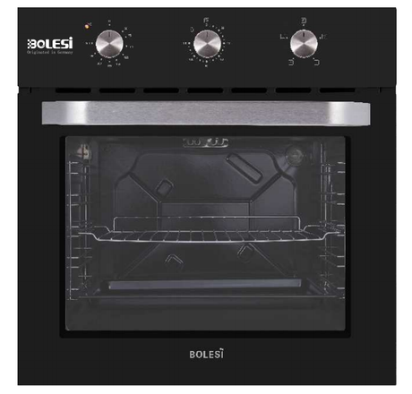 Bolesi F-125 Built-in Oven 65L Electric Kenya | Multifunction Bake Grill Roast, Fan, Rotary Knobs, Tempered Glass Door, 60cm