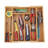 Extendable Cutlery Tray, 6-7 Adjustable Compartments Kitchen Drawer Organizer and Utensil Organizer, Perfect Utensil Holder and Cutlery Tray in Home Kitchen, Office