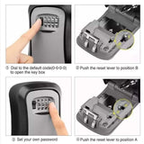 Wall mounted Key Safe With Password