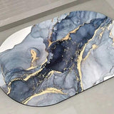 Microfiber bathroom mat