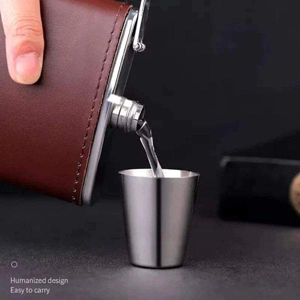 Hip Flask Mini whisky bottle Portable Alcohol Flask with Funnel, Stainless Steel Pocket
